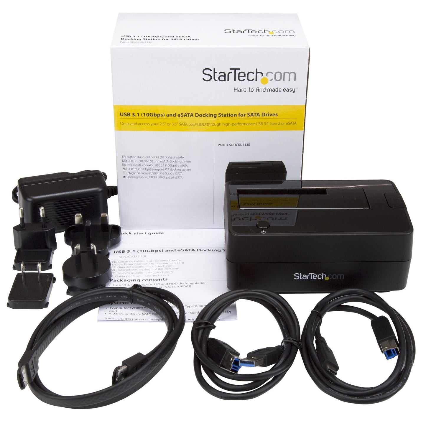USB 3.1 (10GBPS) / ESATA SINGLE-BAY DOCK SDOCKU313E