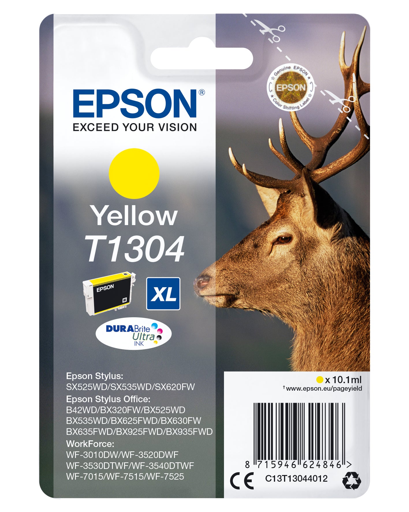 Singlepack Yellow T1304 DURABrite UltraInk