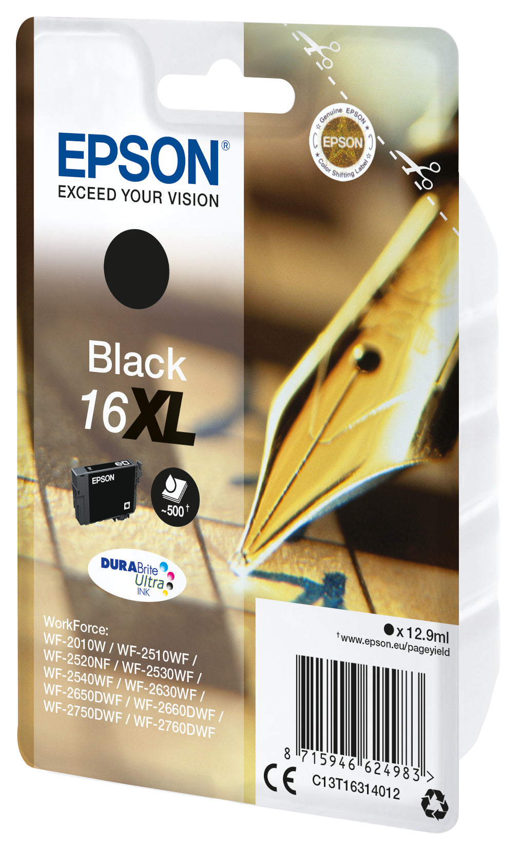 Singlepack Black 16XL DURABrite Ultra Ink