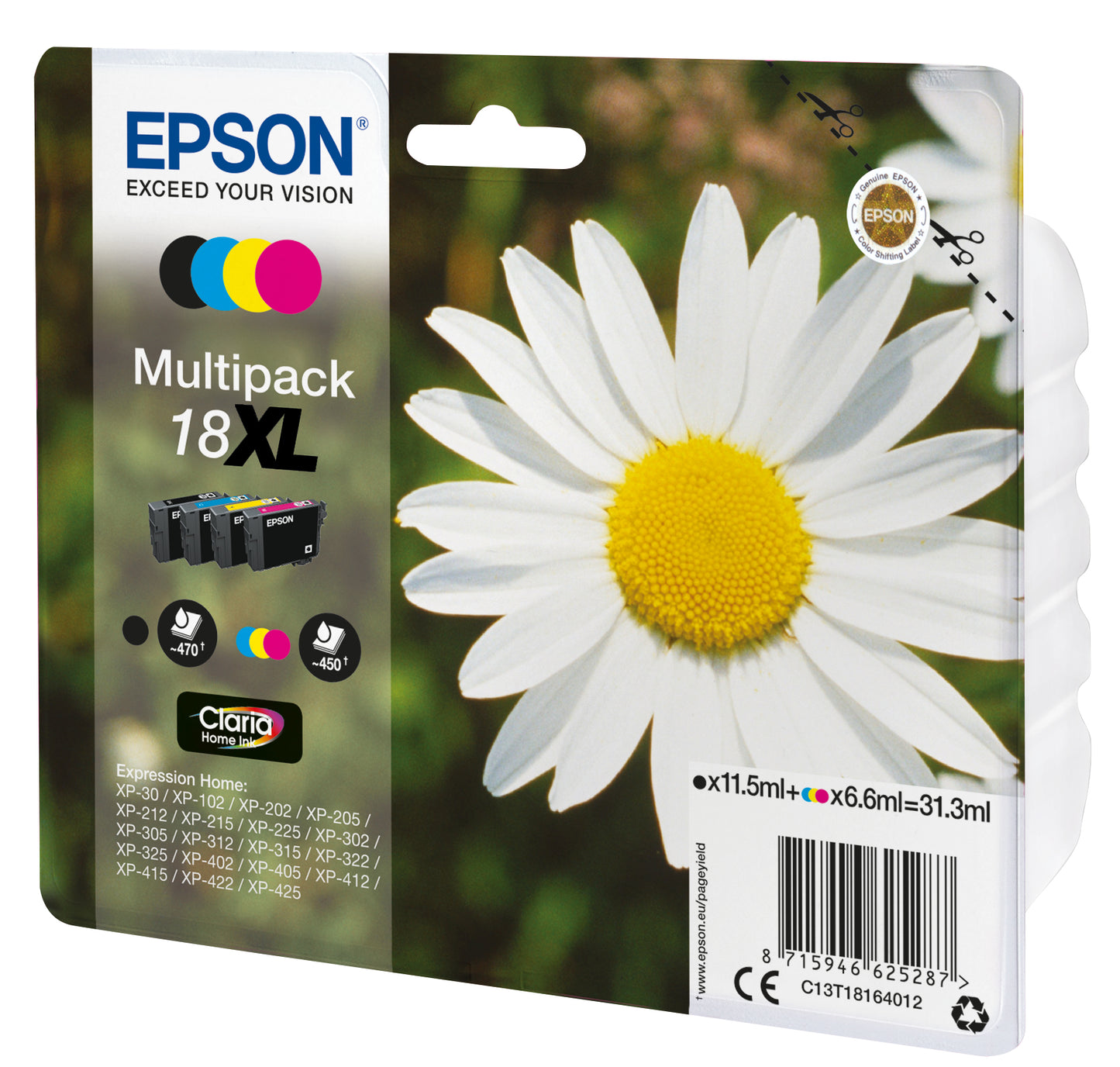 Multipack 4-colours 18XL Claria Home Ink