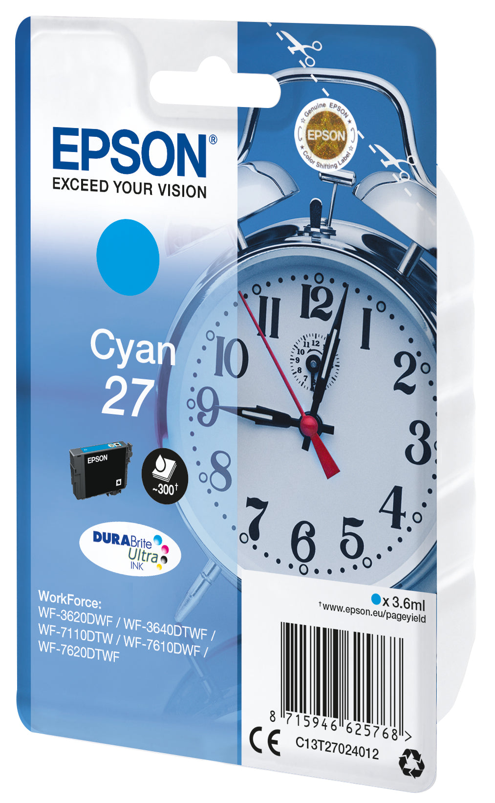 Singlepack Cyan 27 DURABrite Ultra Ink