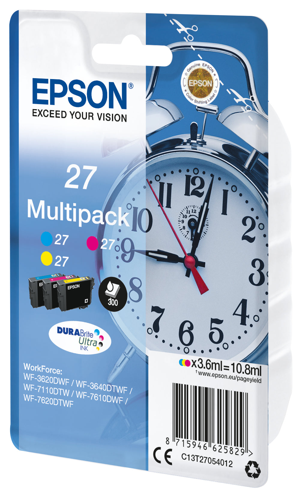 Multipack 3-colour 27 DURABrite Ultra Ink