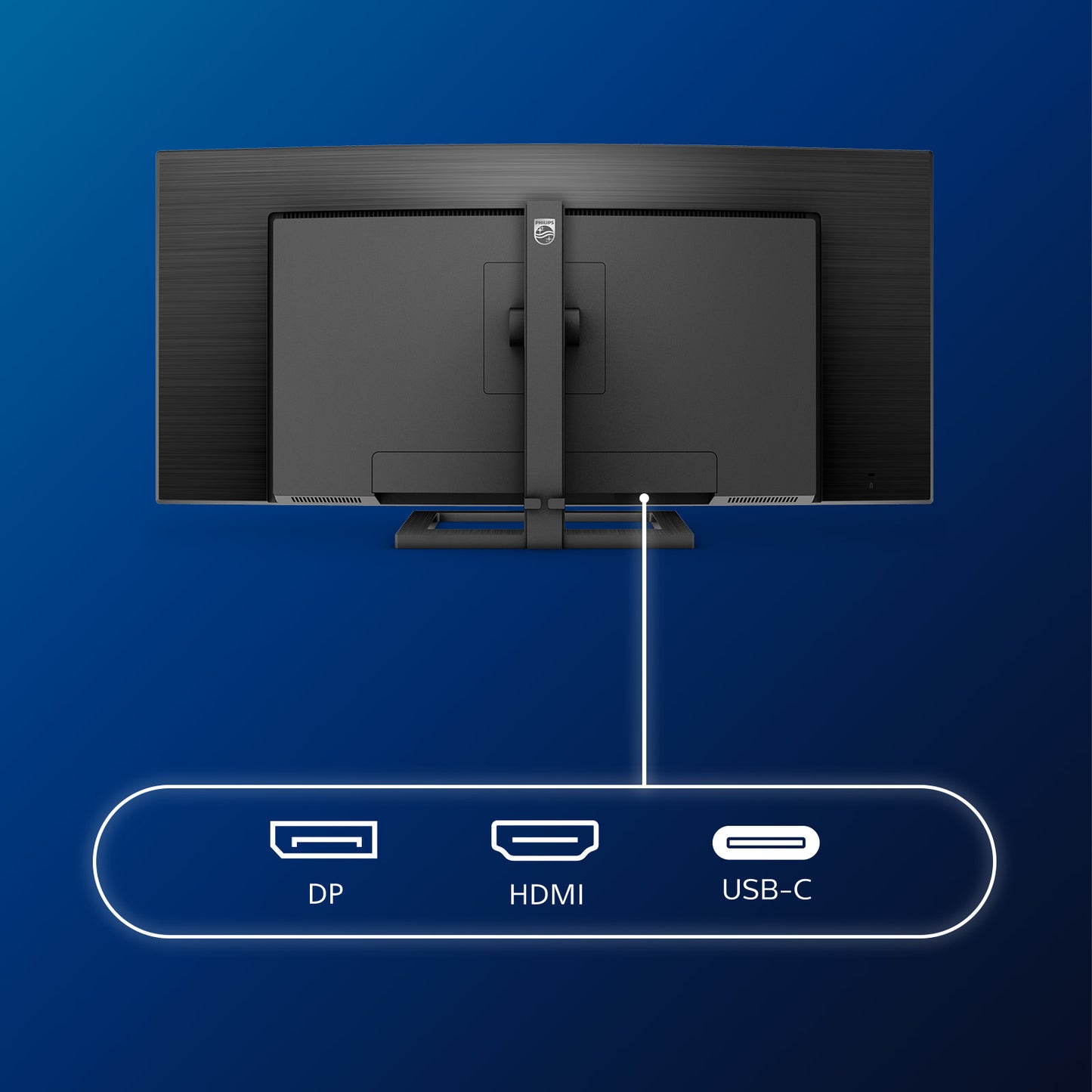 Philips 34inch UWQHD Curved VA 3440x1440, 100Hz, 1ms, USB-C,     4 x USB3.2, DisplayPort, HDMI, speakers, height