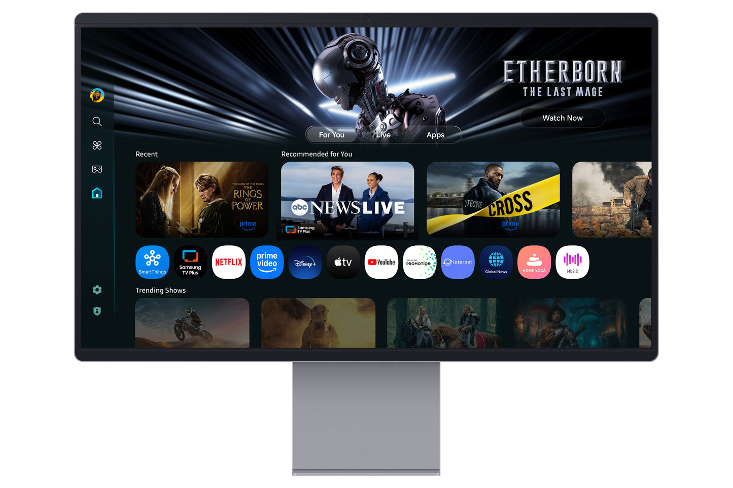 SAMSUNG SMART MONITOR M70F 32 4K OLED - WHITE
