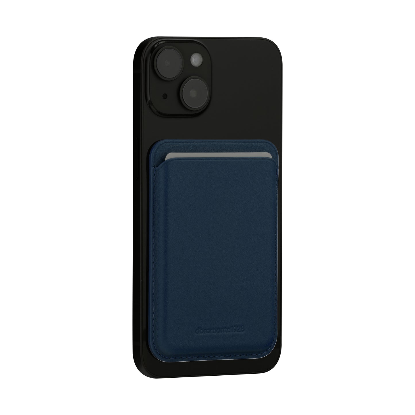 Leather wallet w MagSafe-Blue