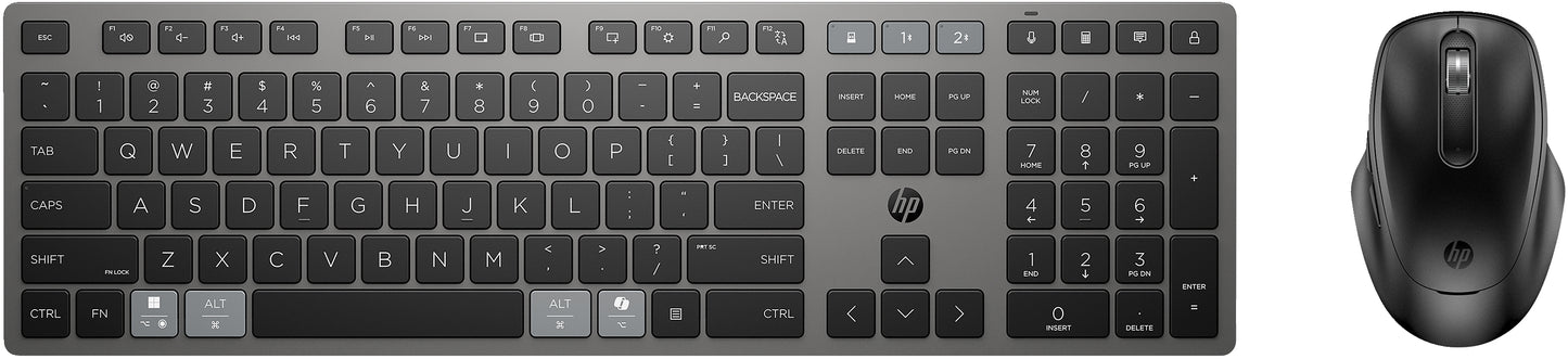HP 720 Dual-Mode RechargeableWireless Keyboard and Mouse Combo-BEL