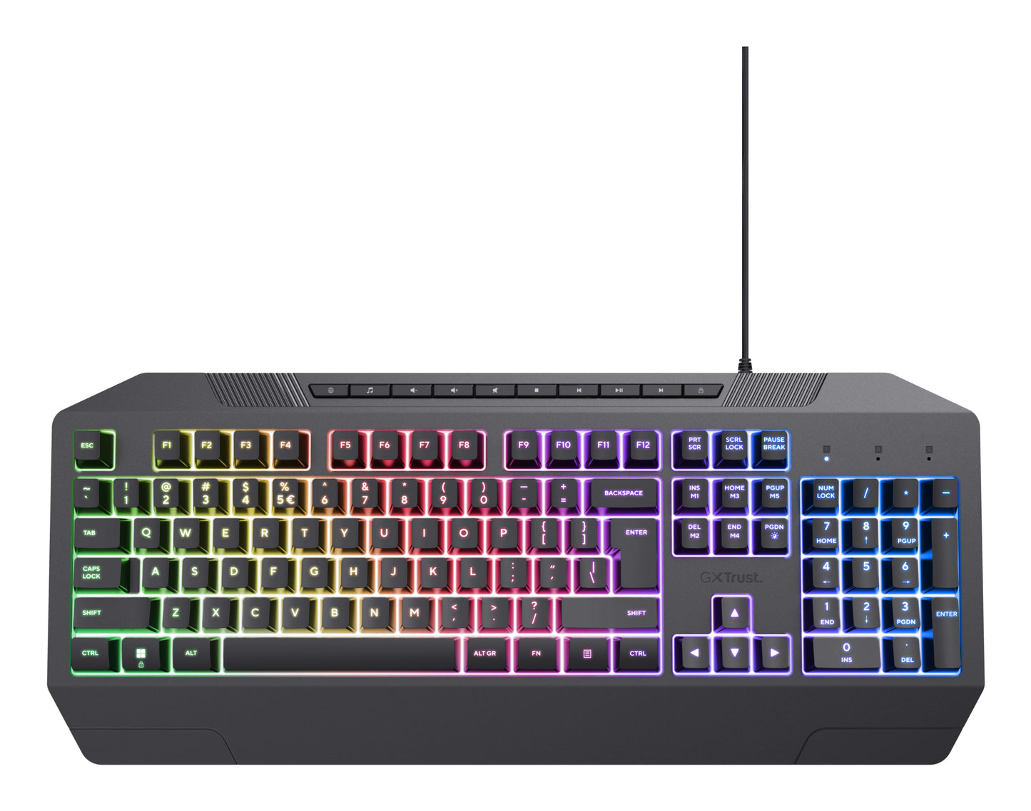 Trust GXT836 EVOCX GAMING KEYBOARD BE Zwart