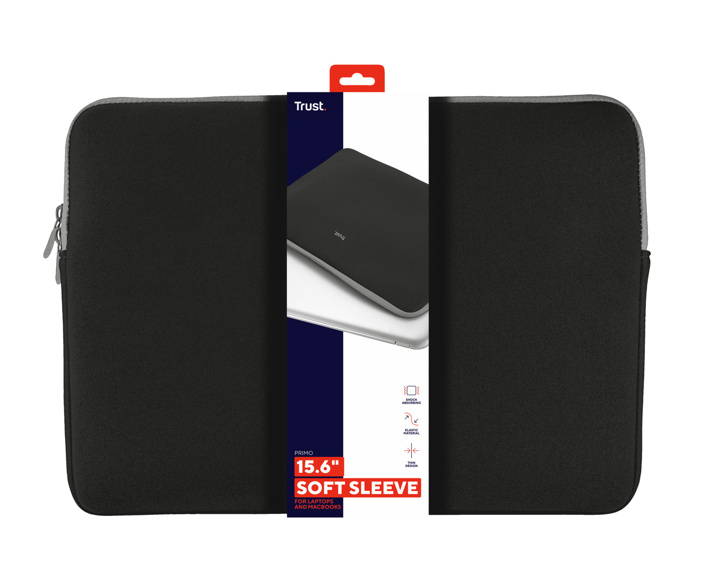 Trust Primo Soft Sleeve For 15.6 Notebook Black