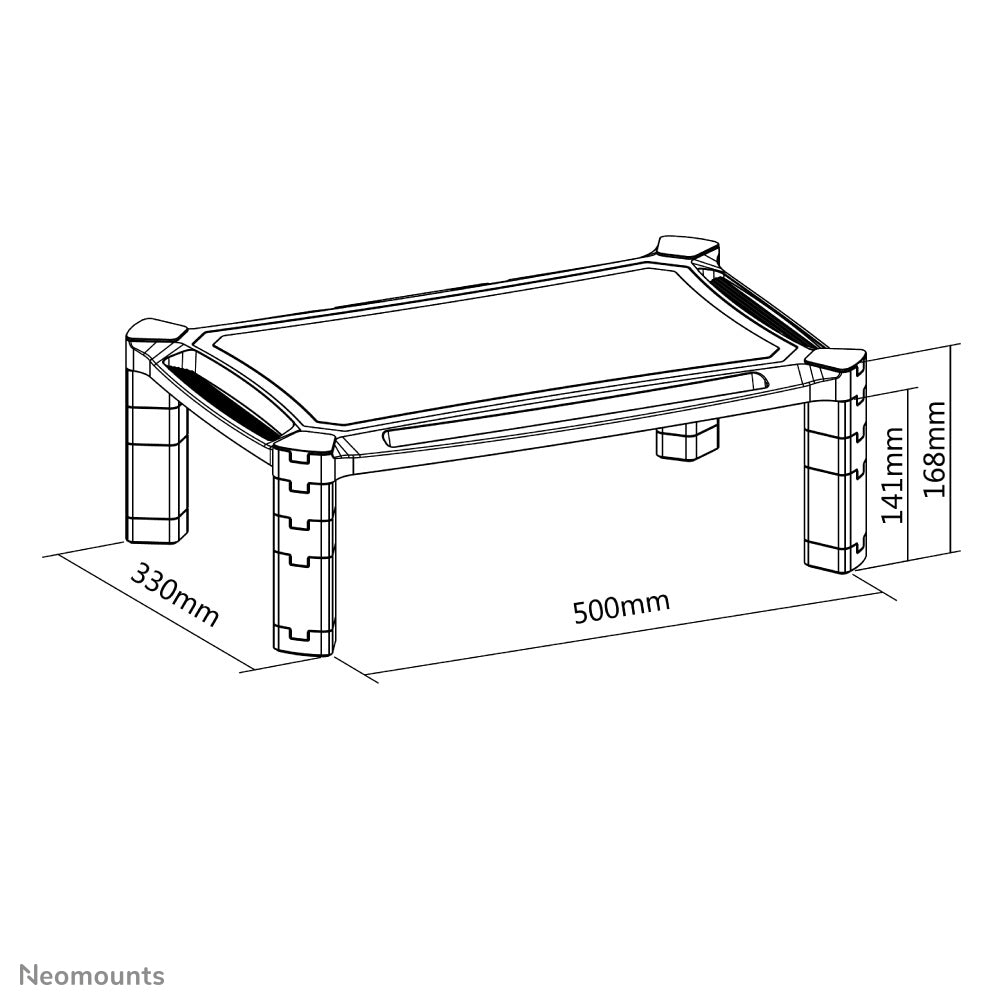 Monitor Riser (height adjustment: 16,8 cm)