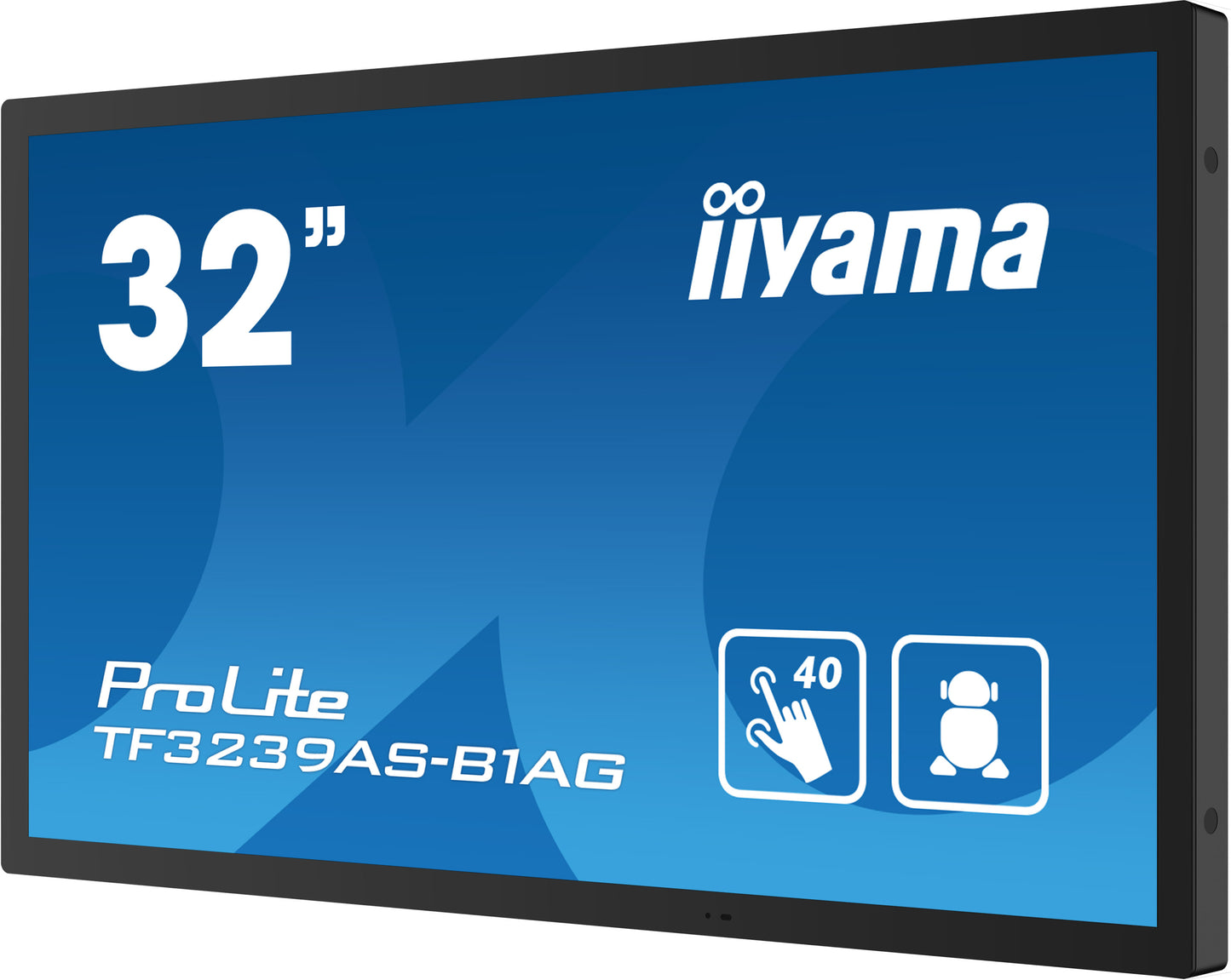 IIYAMA TF3239AS-B1AG 32inch PCAP Anti-glare Bezel Free Android 11 OS 40-Points Touch Screen 1920x1080 IPS panel 24/7