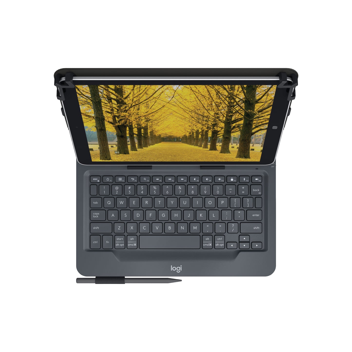 Universal Folio with integrated keyboard for 9-10 inch tablets - UK - INTNL Qwerty