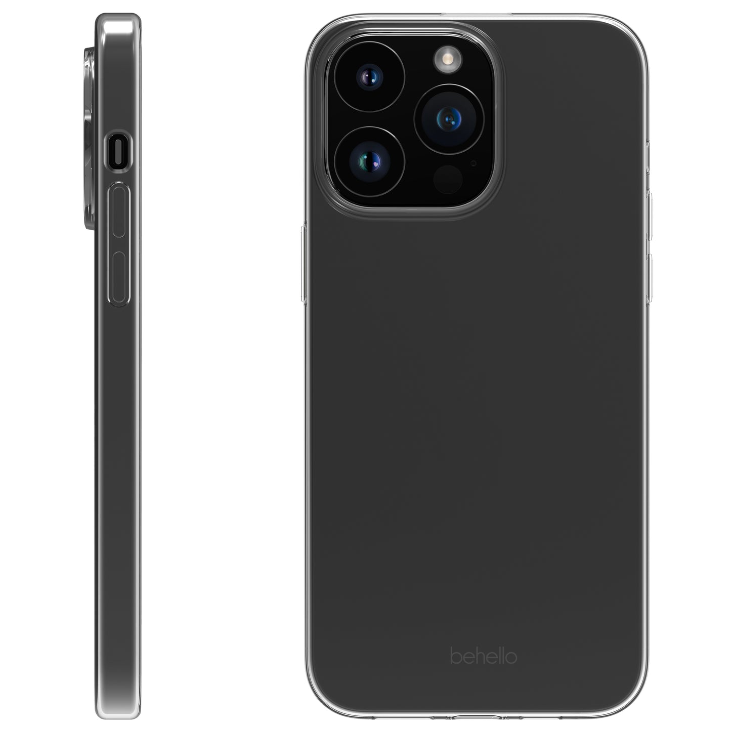 BeHello iPhone 15 Pro Thin Gel Case ECO Transparant