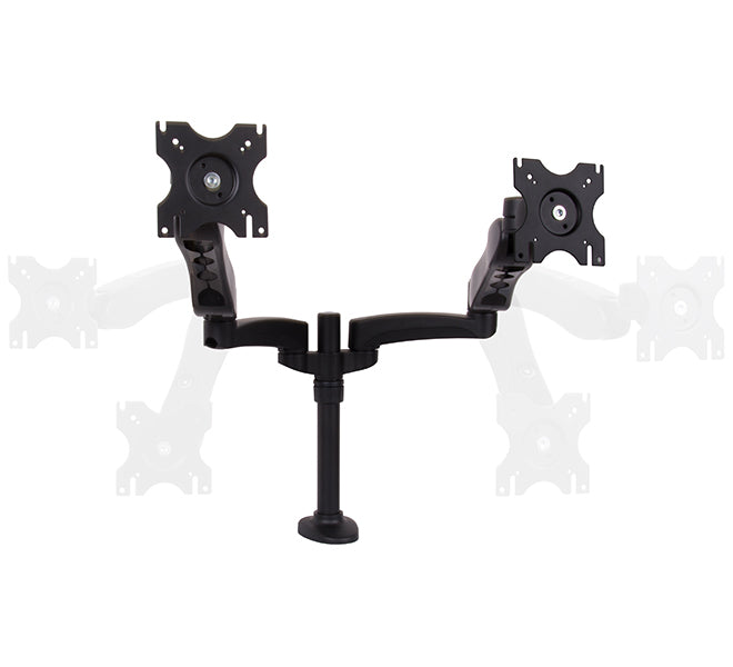 Full Motion Twin Flat Screen Desk Mount