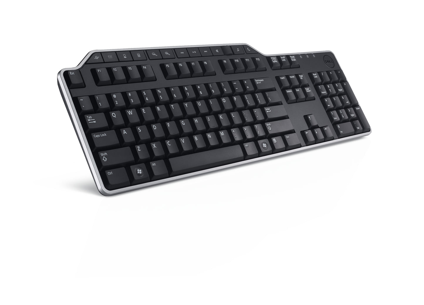 Keyboard : US/Euro (QWERTY) Dell KB-522Wired Business Multimedia USB Keyboard Black (Kit)