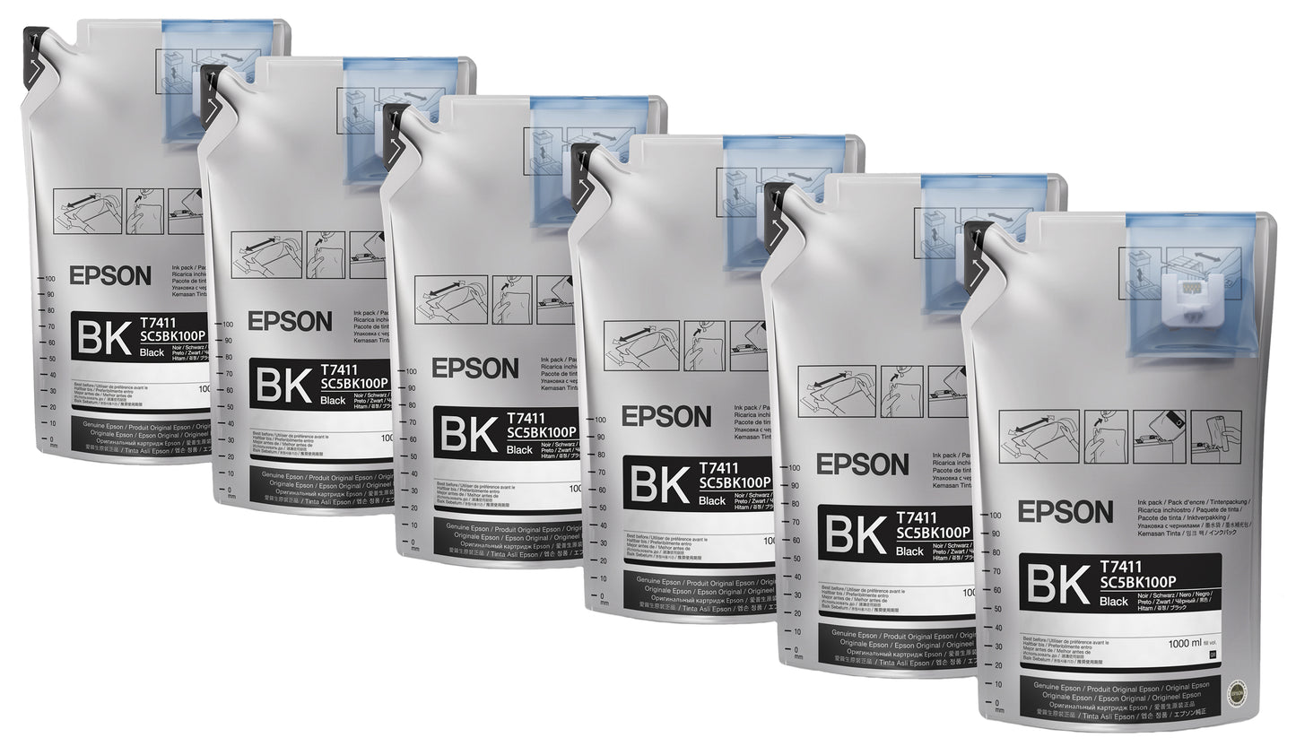 EPSON UltraChrome DS High Density Black T741X00 (1Lx6packs)