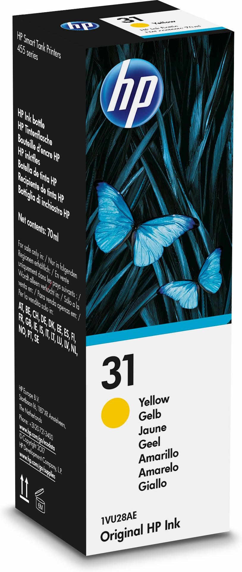 HP INK 31 BOTTLE YELLOW