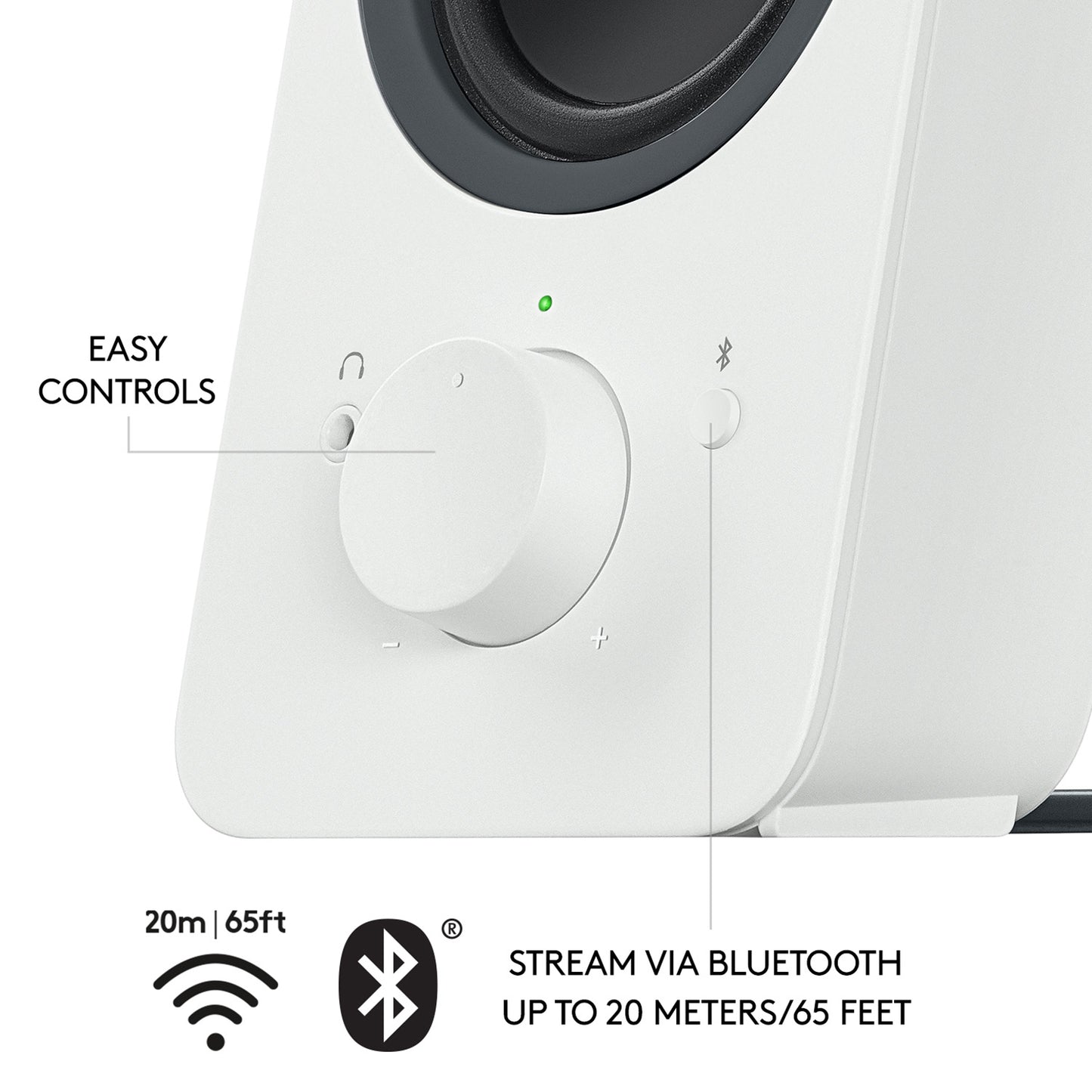 LOGITECH Z207 Bluetooth CPU Speakers WHITE