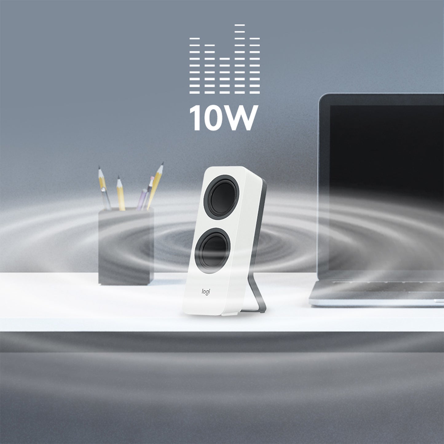 LOGITECH Z207 Bluetooth CPU Speakers WHITE