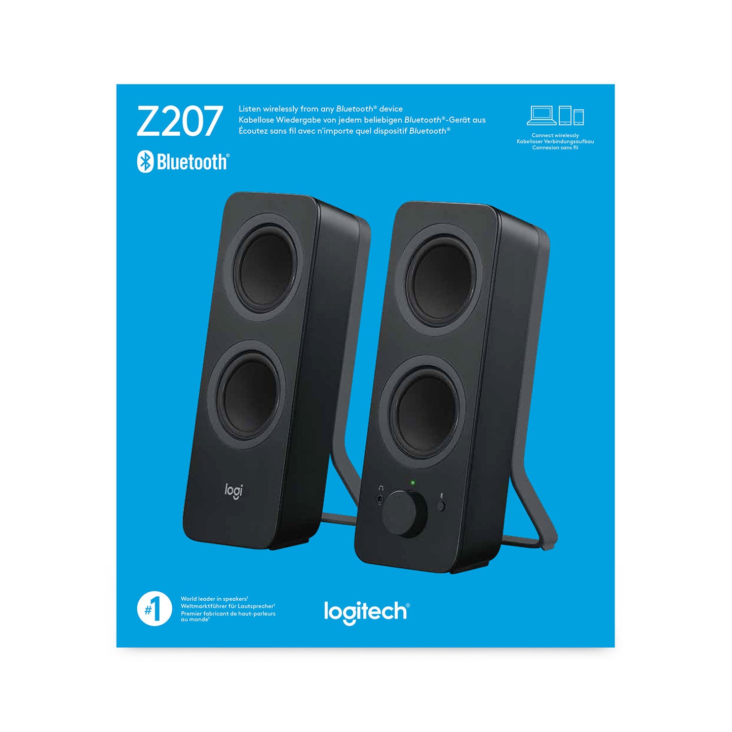 Logitech Z207 Bluetooth Computer Speakers BLK
