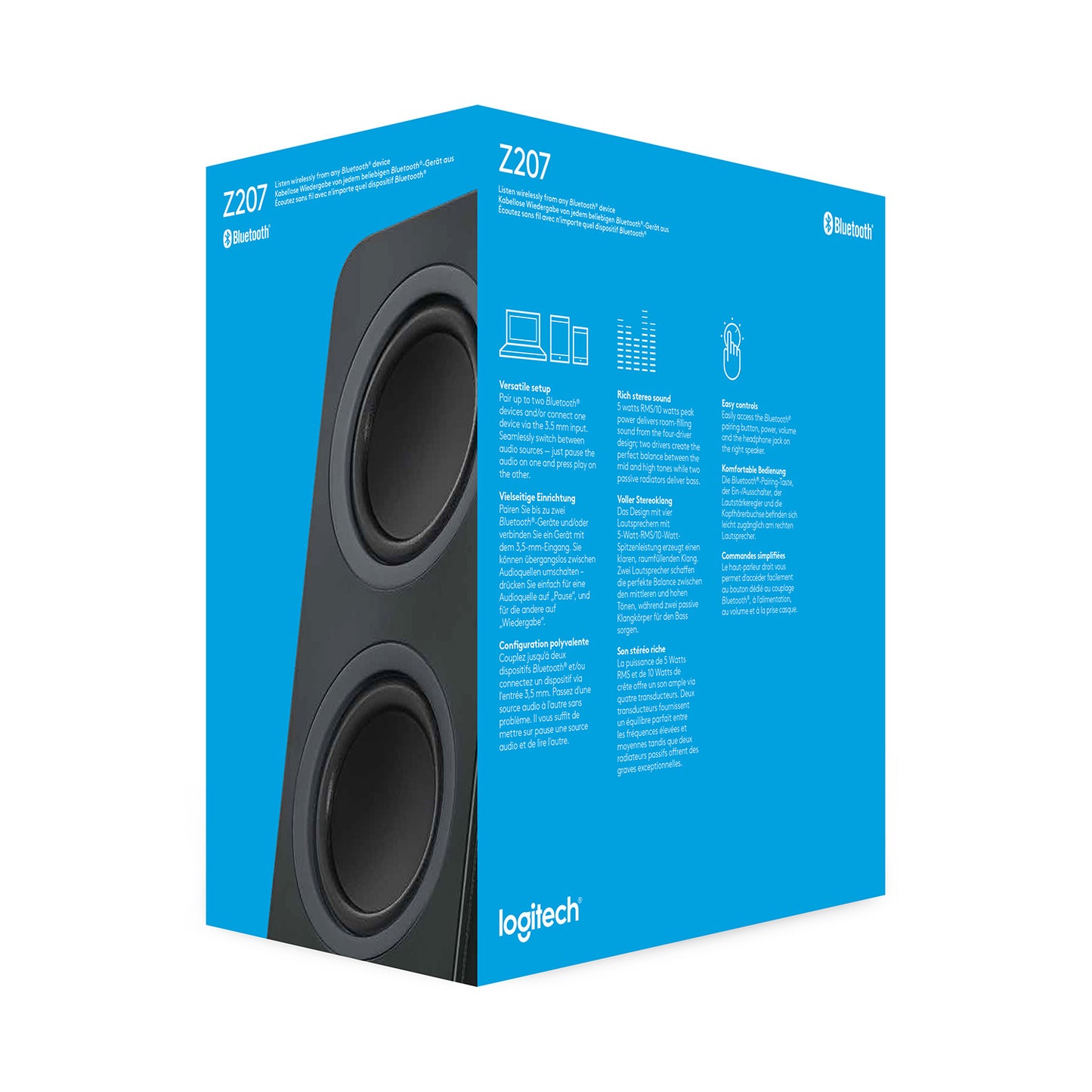 Logitech Z207 Bluetooth Computer Speakers BLK
