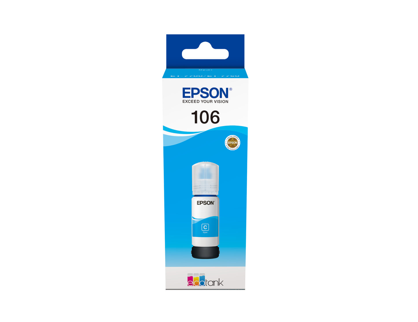 EPSON 106 EcoTank Cyan ink bottle