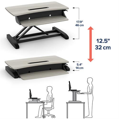 WorkFit-Z Mini Sit-Stand Desktop 33-458-917