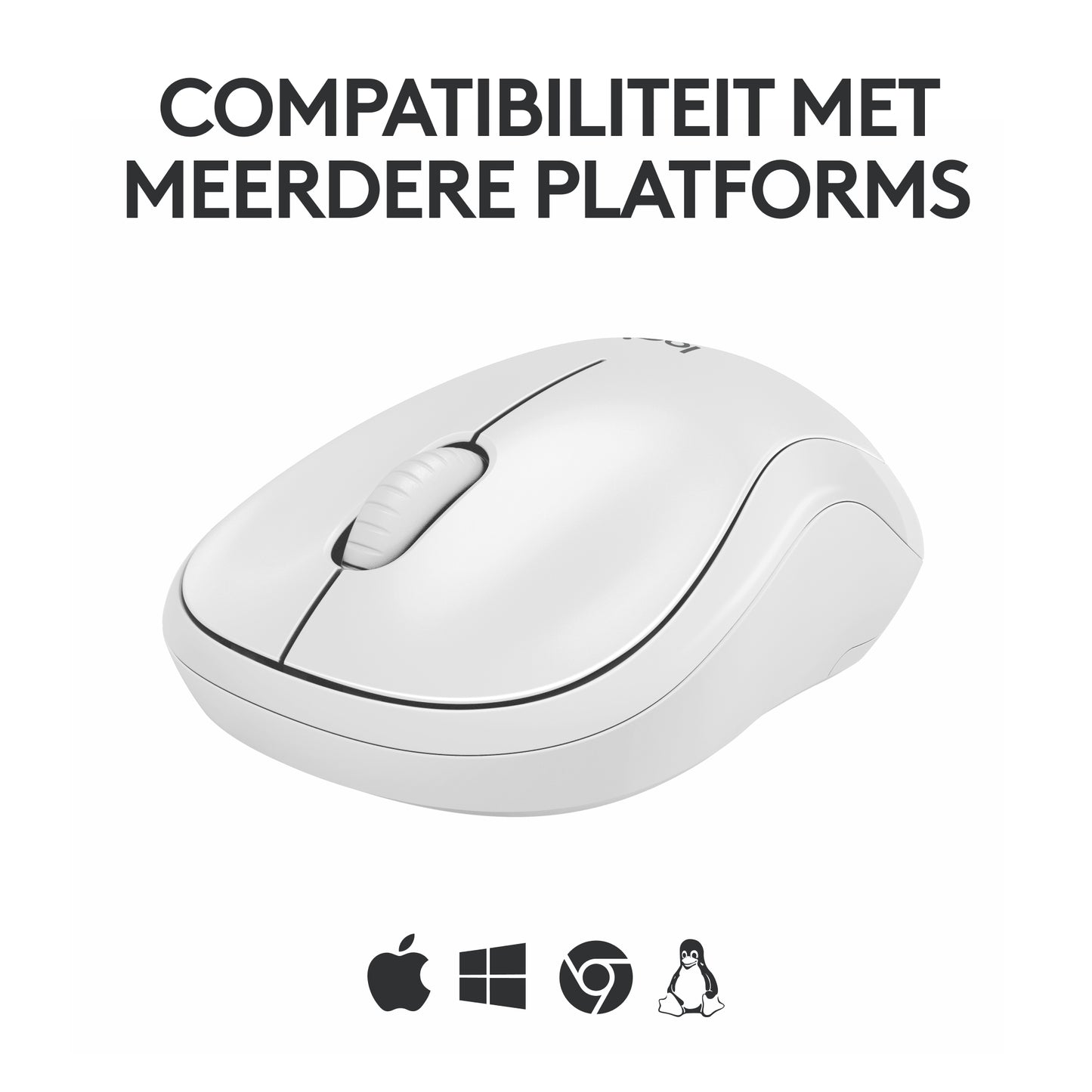 Logitech M240 Stille Bluetooth Muis, 18 maanden batterijduur, voor Windows, macOS, ChromeOS, Compatibel met PC, Mac, Laptop, Tablets - White