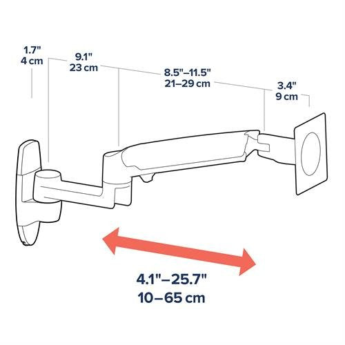 LX WALL MOUNT LCD MON ALUMINIUM 45-243-026