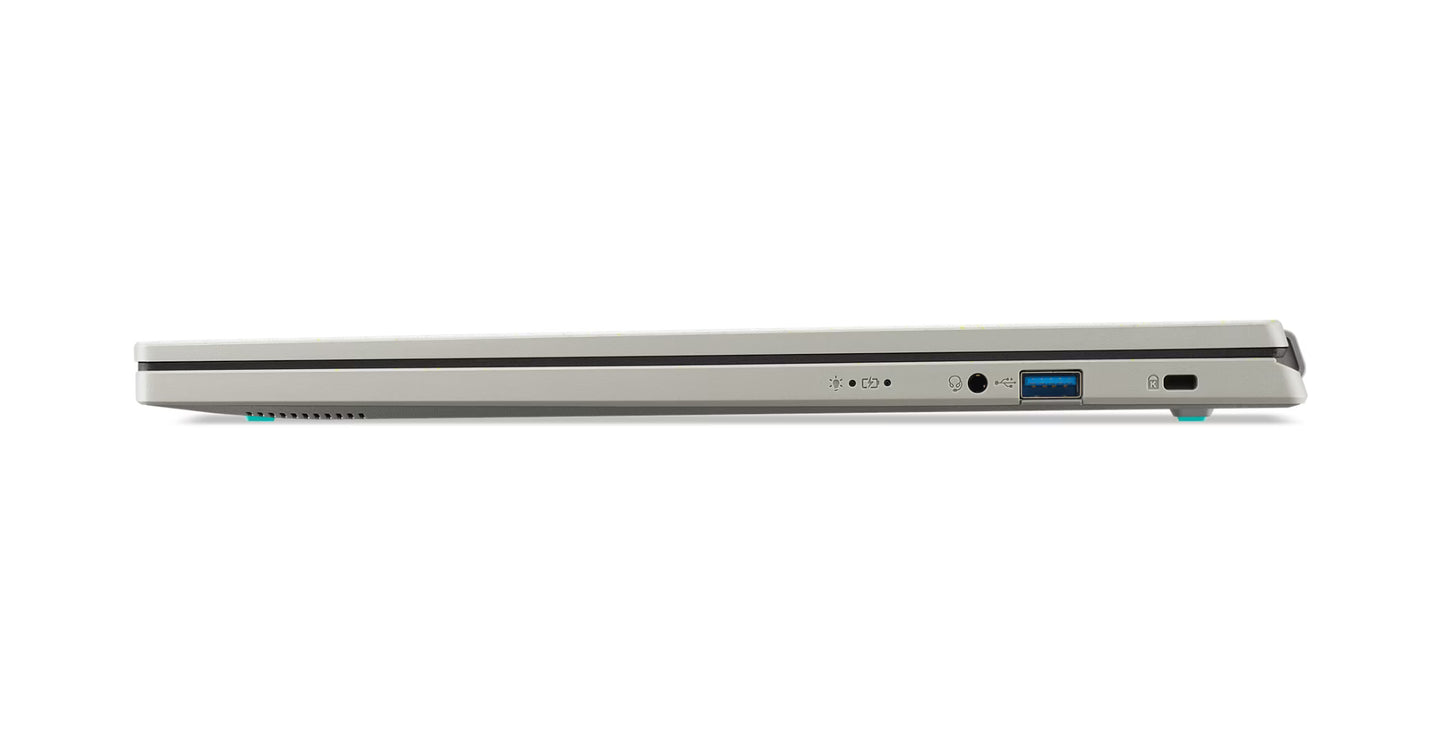 Acer Aspire Vero 16 AV16-71P-53DY, 16 WUXGA IPS, Intel Core Ultra 5 225H, 16GB LPDDR5X, 512GB PCIe NVMe SSD,  Intel Arc Graphics, W11H, Gre