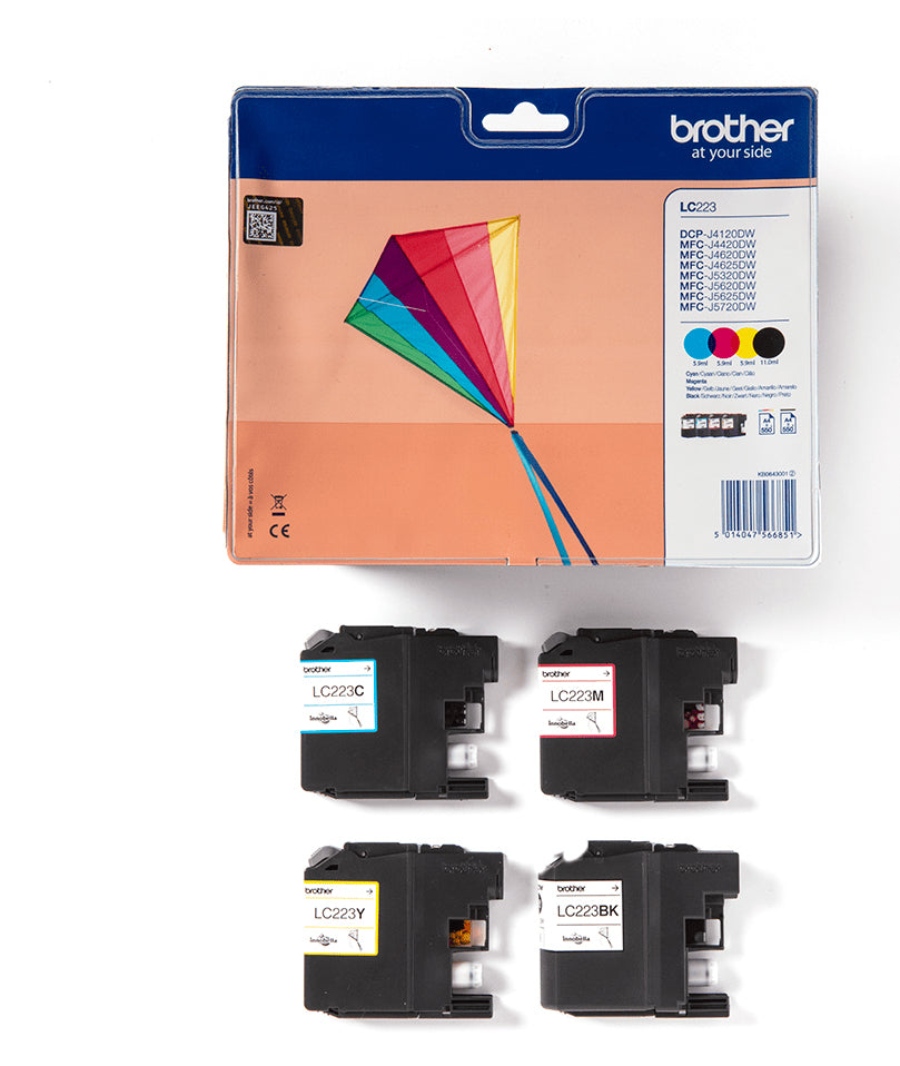 Brother LC223VALBP inktcartridges BK/C/M/Y