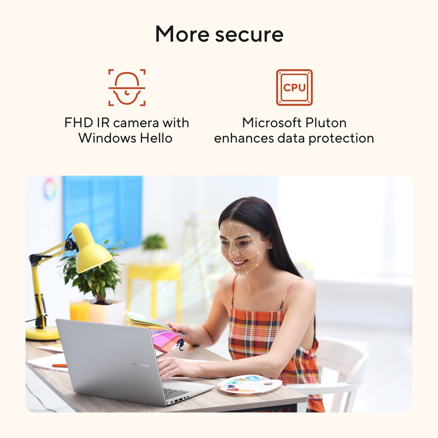ASUS Vivobook 16 M1607KA-MB164W, 16 LED 60Hz, AMD Ryzen AI 5 330, 16GB, 512GB NVMe PCIe SSD, AMD Radeon Graphics, W11H, Blauw