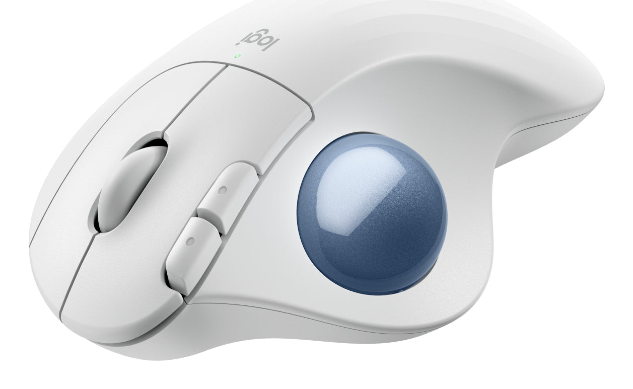 ERGO M575S WRLS TRACKBALL OFFWHITE+BLUE 910-007030