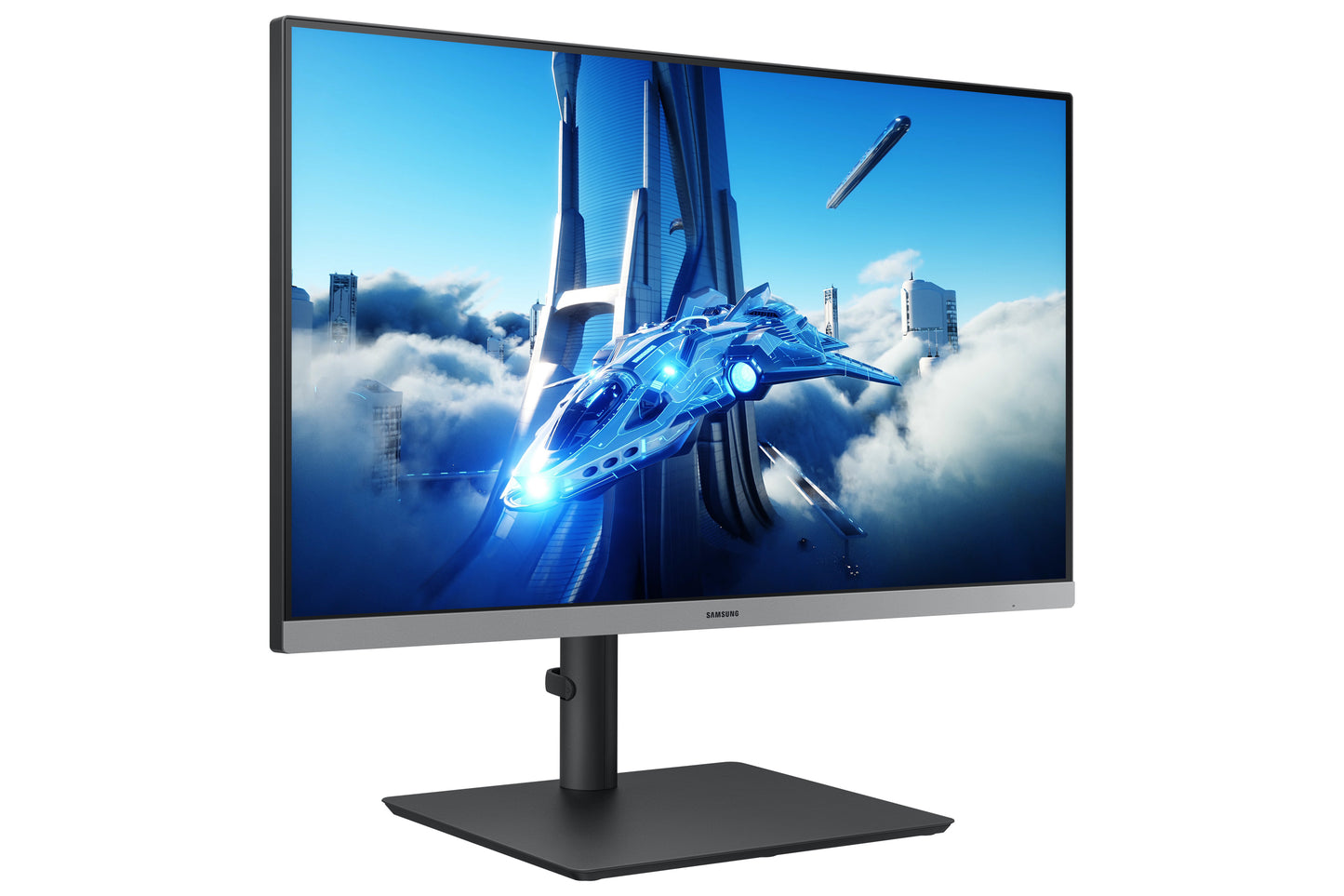 SAMSUNG S24C432 24inch Bezelless 16:9 1920x1080 IPS 4ms HAS/Swivel/Pivot Analog/HDMI/DP USB hub VESA DP+HDMI cable in the box