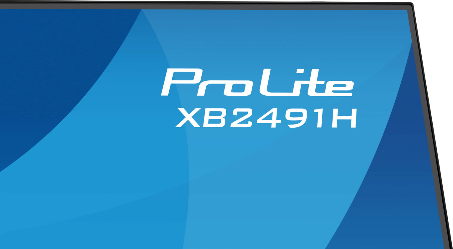 Iiyama Prolite XB2491H-B1 24WIDE LCD, 1920 x 1080, 120 Hz IPS panel, LED Bl., Adaptive Sync, Pivot, Height Adjust.(15cm), 350 cd/m², 1500:1