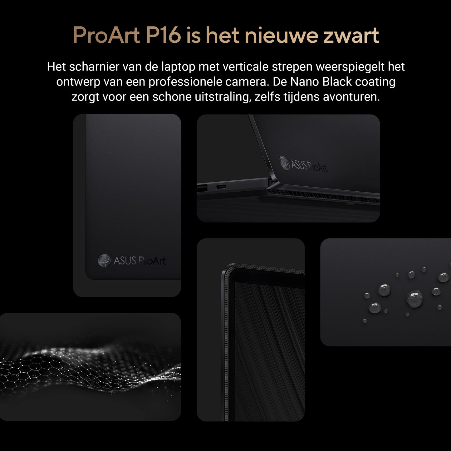 ProArt P16H7606WP-RJ129X-BE, 16.0 120Hz 3K OLED Touch, AMD Ryzen AI 9 HX 370, 32GB LPDDR5X, 1TB M.2 NVMe PCIe 4.0 SSD, GeForce RTX 5070, W1