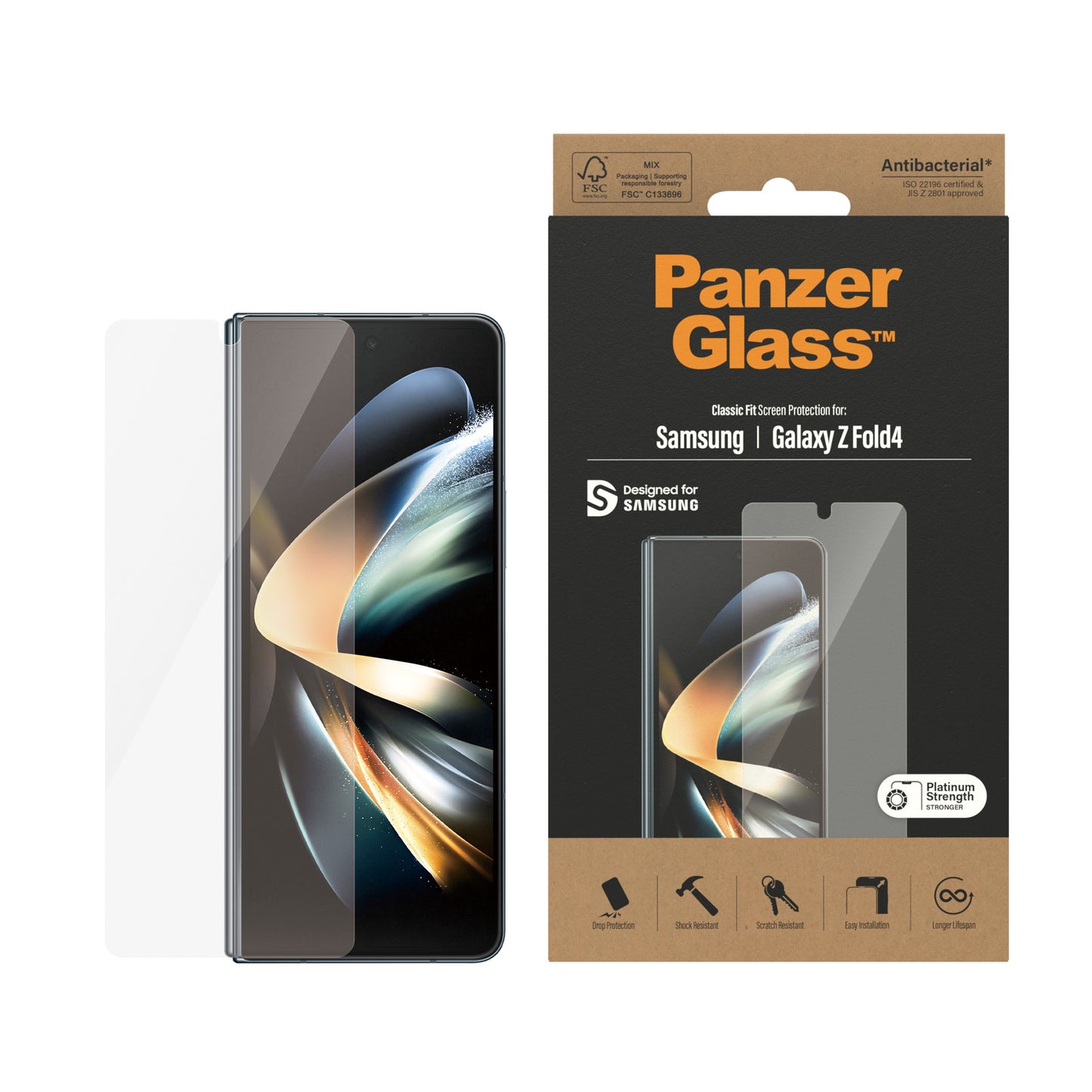 Panzerglass Samsung Galaxy Z Fold5/Fold5 -Glass - UWF - Anti-Bacterial
