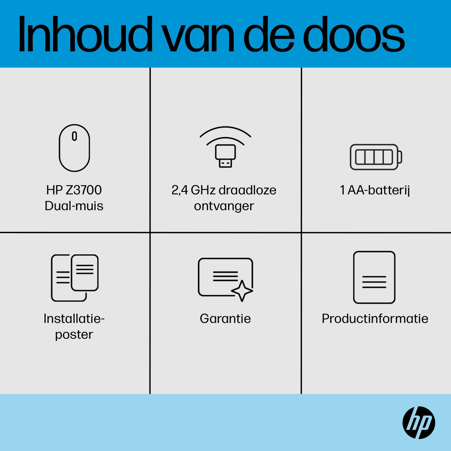 HP Z3700 Dual BLK Wireless Mouse EMEA-IN 758A8AA#ABB