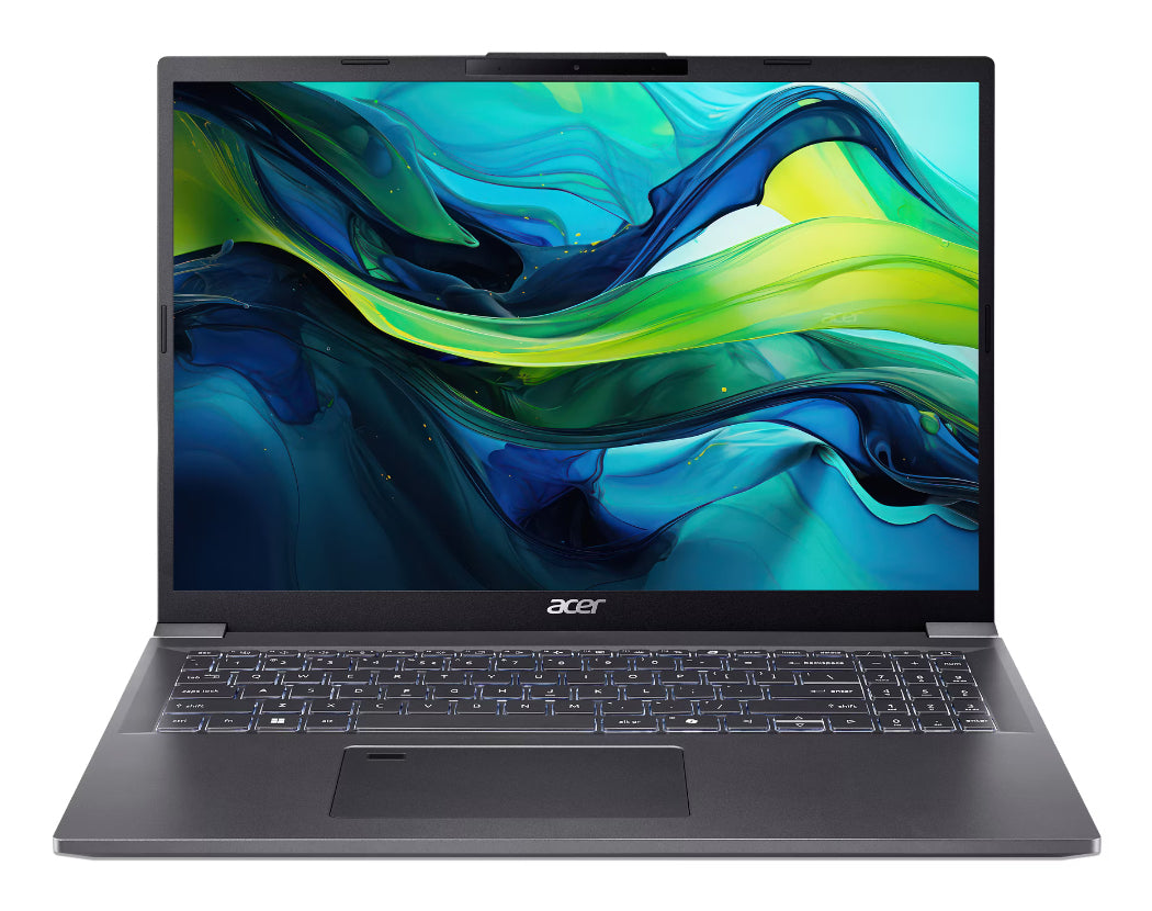 Aspire 16 A16-71M-71JW - Steel Grey - 16 2K OLED Adobe RGB 120Hz - Intel Core Ultra 7 155U - 32GB LPDDR5X - 1TB PCIe NVMe SSD - Intel Graph