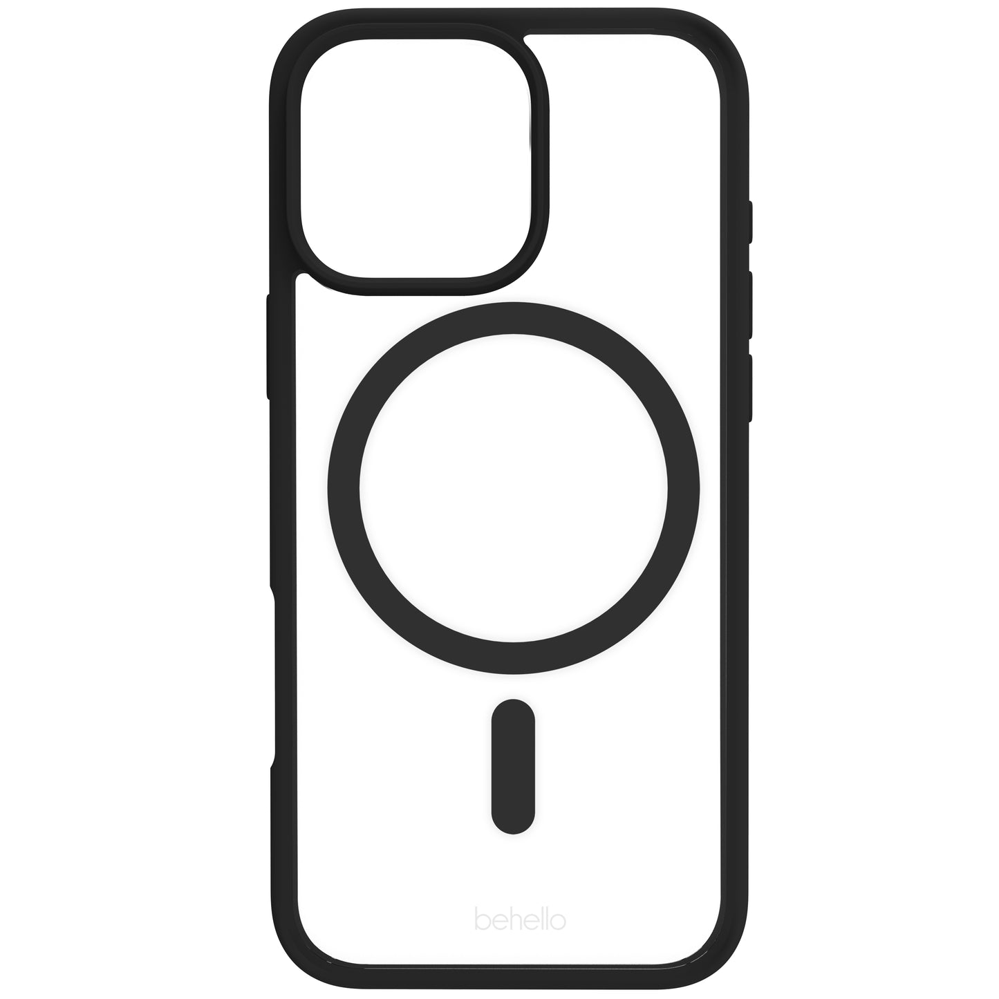 iP 16 Pro Transparant Case Ring Black