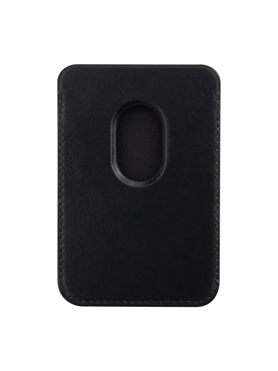 Leather wallet w MagSafe-BK