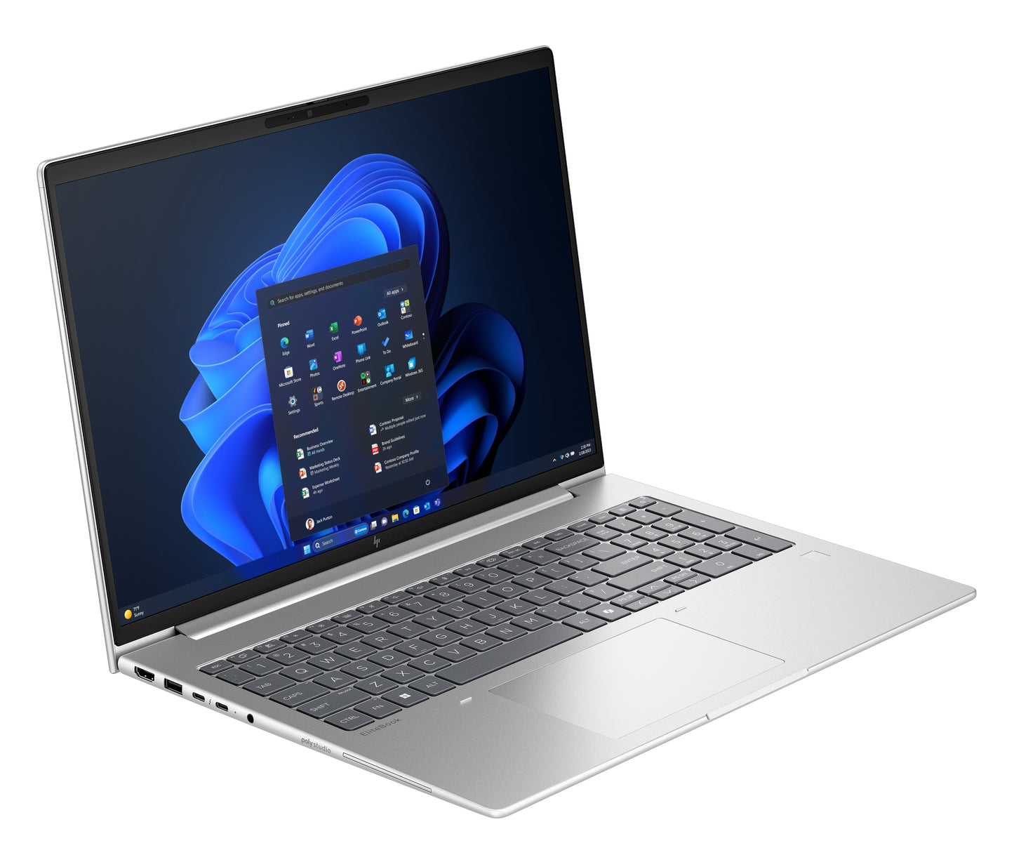 HP EliteBook 6 G1a 16 inch PC, Ryzen 7 250, 16 WUXGA, 300 Nits, IR Camera, 16GB, 512GB PCIe NVMe Value SSD, W11 Pro, Backlit, WLAN + BT, FP