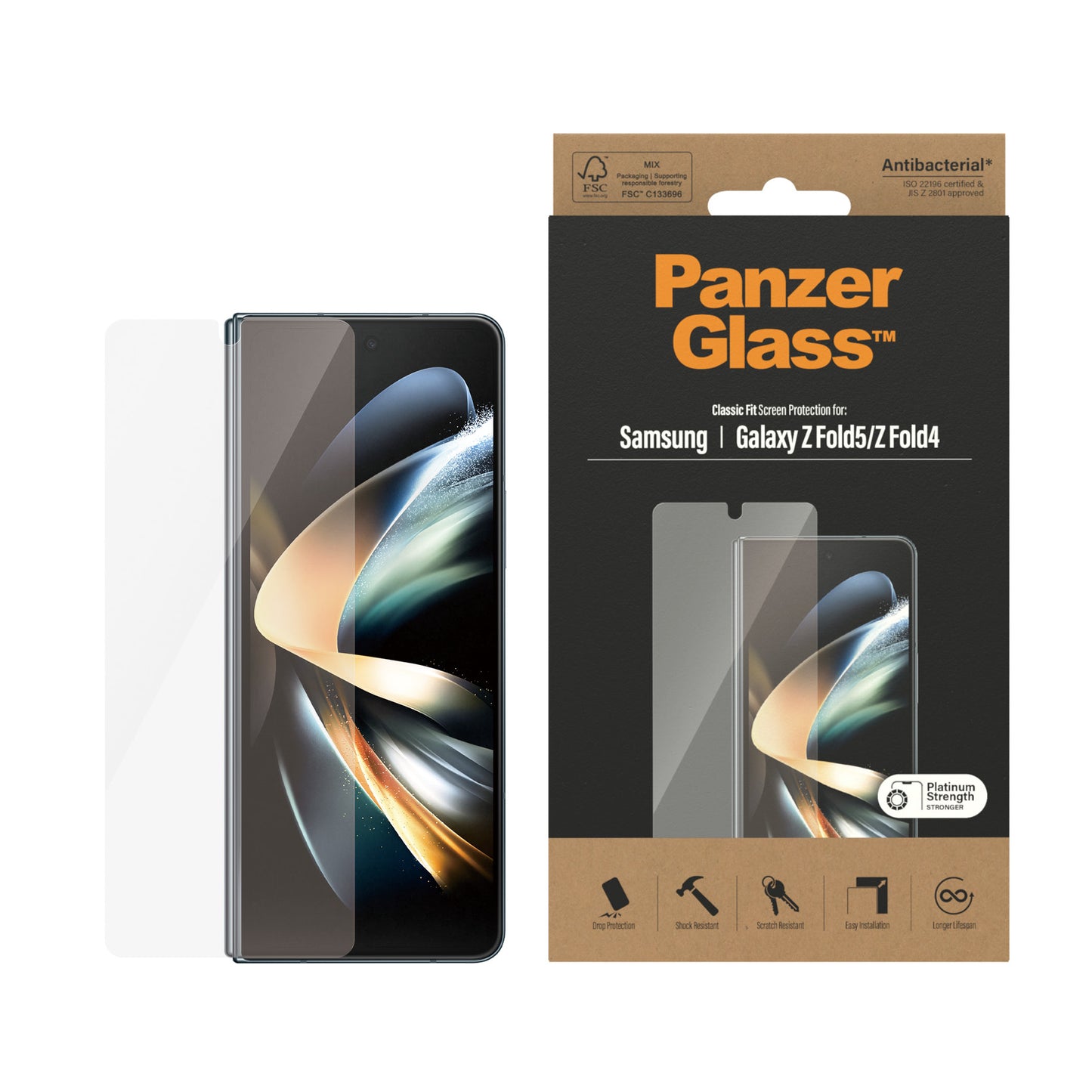Panzerglass Samsung Galaxy Z Fold5/Fold5 -Glass - UWF - Anti-Bacterial