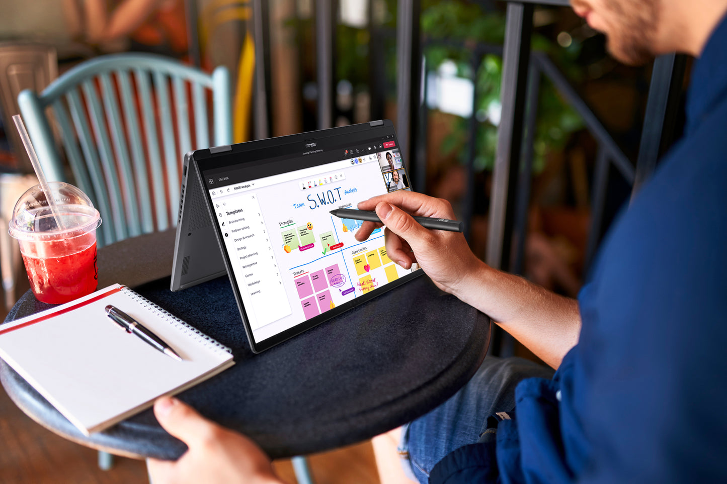 ASUS Vivobook 16 Flip, 16inch 3K OLED TOUCH, Intel Ultra 7 285V, 32GB, 1TB PCIe NVMe SSD, Intel Arc Graphics, Grijs, W11 Home