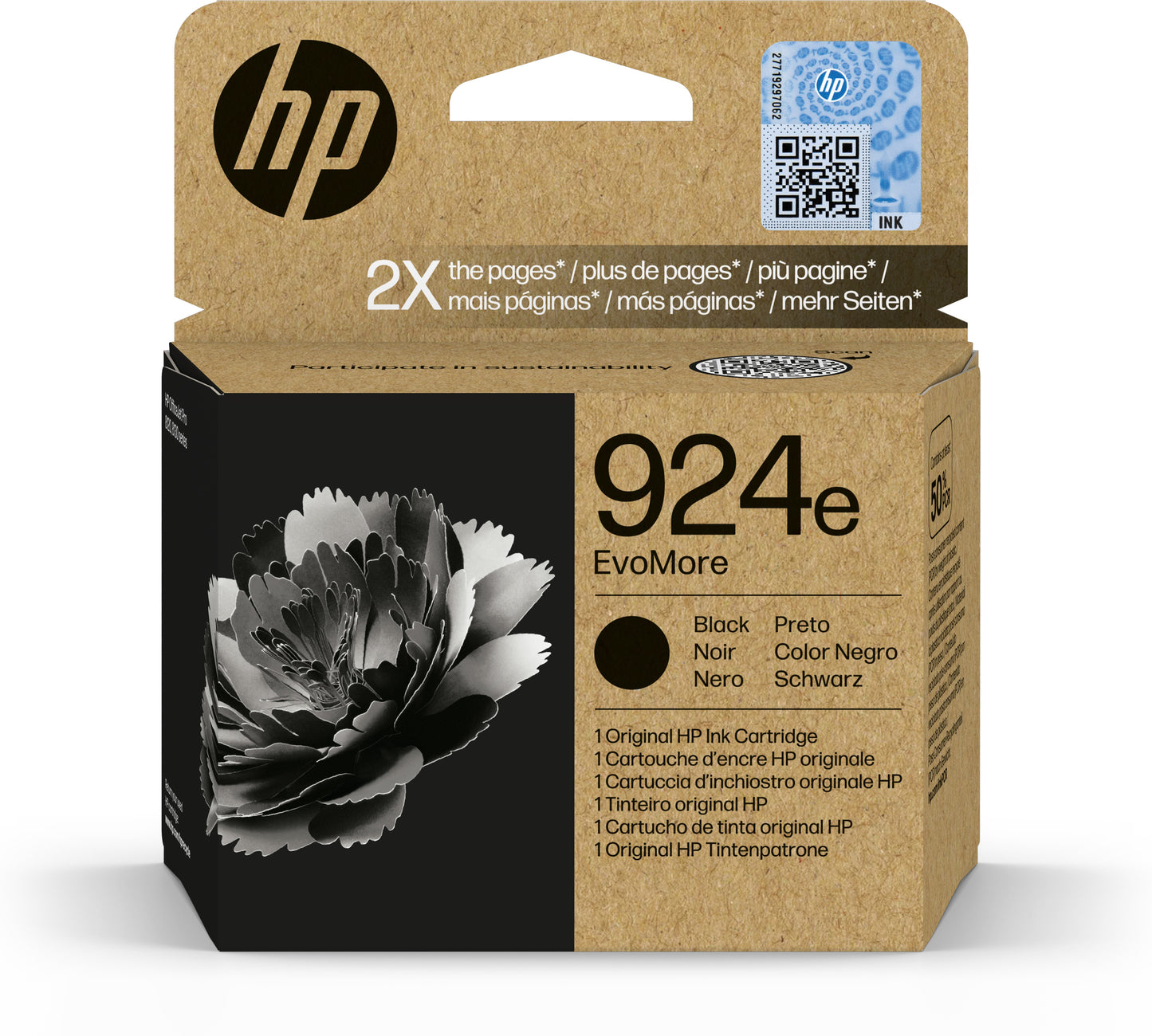 HP 924e EvoMore Cartridge Black