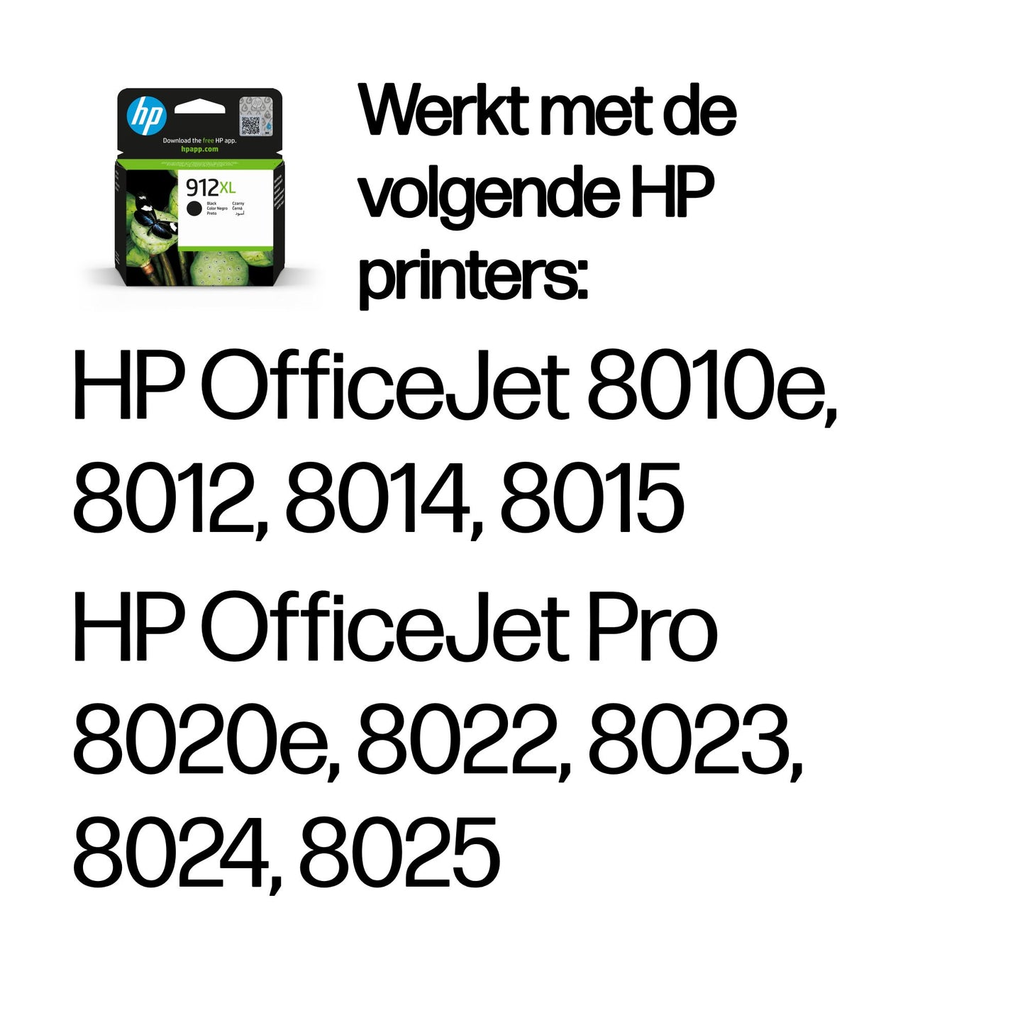 HP 912XL High Yield Black Original Ink Cartridge