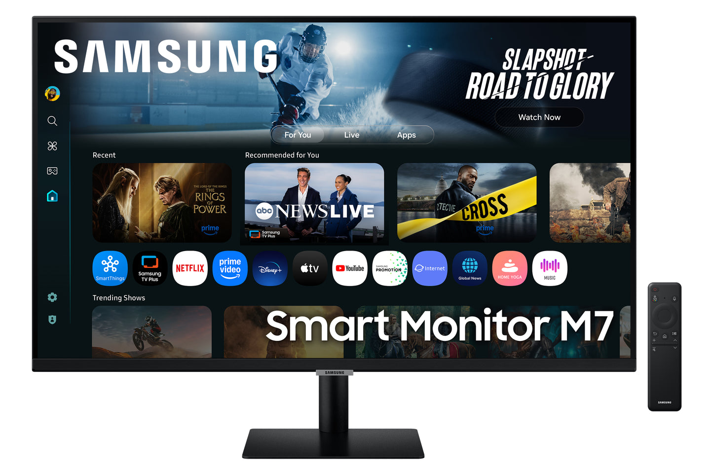 SAMSUNG SMART MONITOR M70F 32 4K USB-C (90W) - BLACK