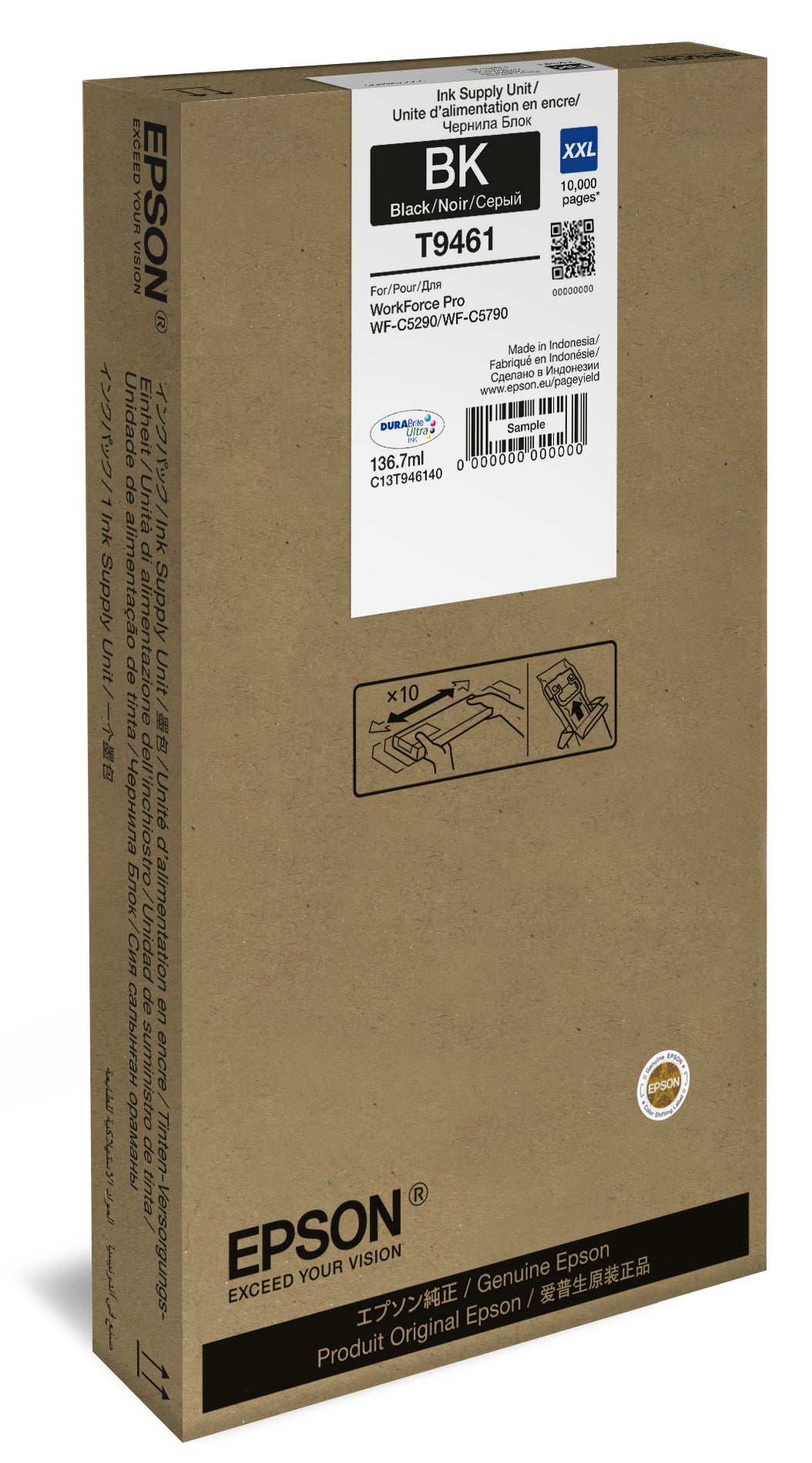 EPSON WF-C5x90 Series Ink Cartridge XXL Black 10000s. Applies to only 90 end models