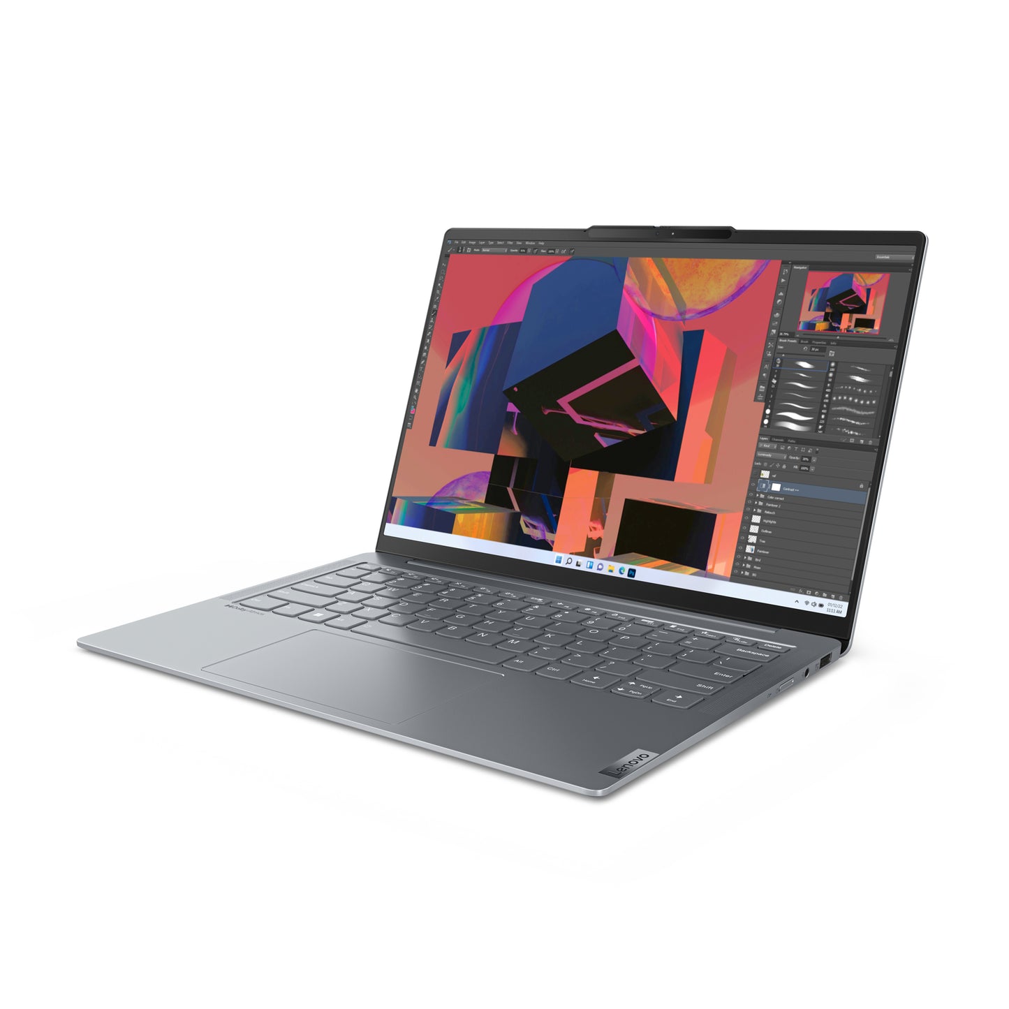 Lenovo Yoga Slim 6, 14inch WUXGA OLED, Intel Core i5-13500H, 16GB, 1TB PCIe NVMe SSD, Intel® Iris® Xe Graphics, W11Home, Grijs