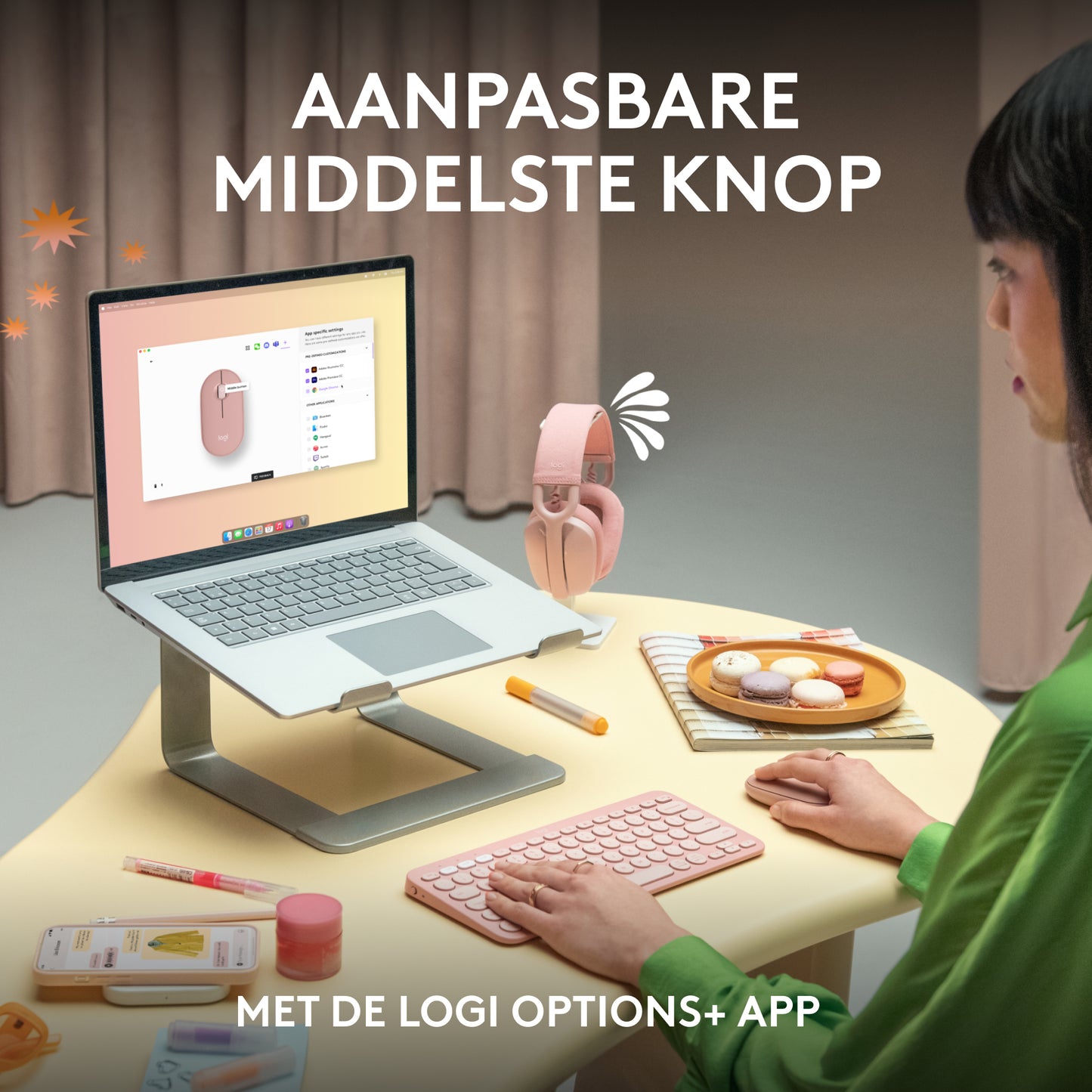 Logitech Pebble Mouse 2 M350s dunne draadloze Bluetooth-muis, Graphite, draagbaar, licht, aanpasbare knop, stil klikken, Easy-Switch, Window