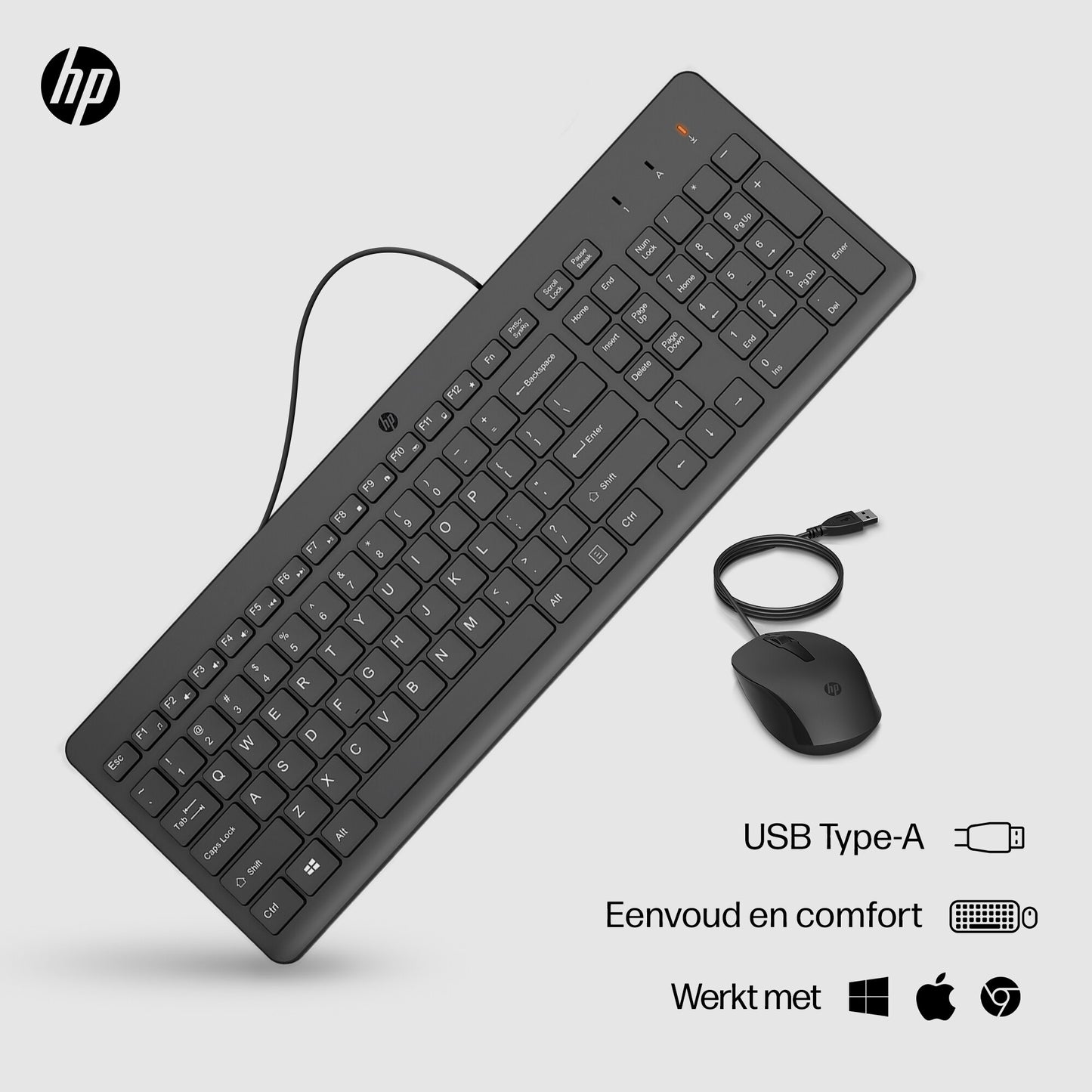 ACC: HP 100 Wired Mouse and Keyboard